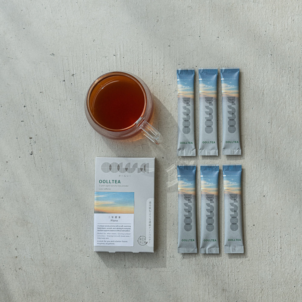 OOLLTEA - Plain | Plain 3-Year Bancha Tea Sticks (6 pcs)